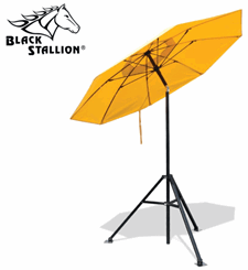 Black Stallion Flame-Resistant Industrial Umbrella #UB100