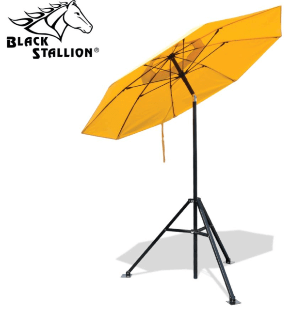 Black Stallion Industrial FR Umbrella and Tripod Stand Set #UB150