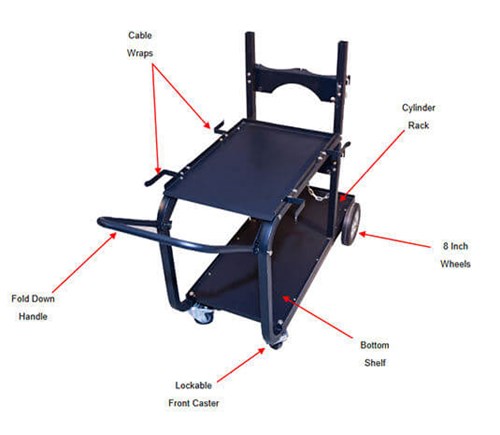 Metal Man Heavy Duty Single/Dual Bottle Cart UWC4 For Sale online