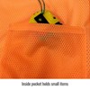 High visibility polyester safety vest in orange