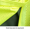 ANSI Class 2 Break-Away Hi-Vis Safety Vest, Lime - Breakaway Seam