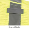 ANSI Class 2 Break-Away Hi-Vis Safety Vest, Lime - Mic Tab