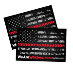 Welders Supply American Flag Stickers