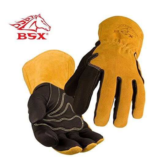 What is the highest quality welding Revco Black Stallion Premium Pigskin & Cowhide MIG Glove leather