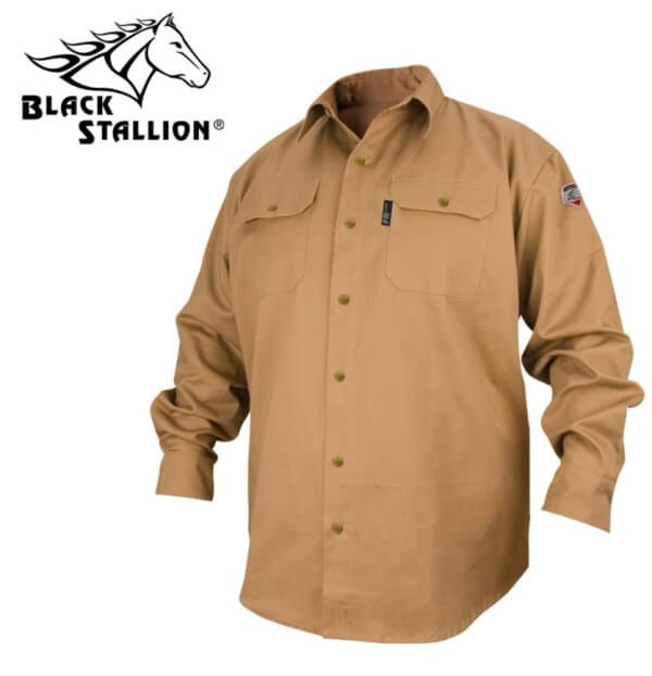 Shop Revco FS7-KHK TruGuard™ 200 flame-resistant work shirt online at Welder Supply