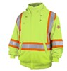 Black Stallion TruGuard™ 200 FR Cotton Full-Zip Hooded Sweatshirt, Safety Lime #JF1332-LM