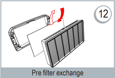 Optrel e3000X prefilter exchange diagram