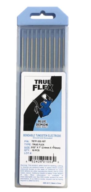 Blue Demon TE2C X 1/8 X 7 Tungsten Electrode 10-Pack 
