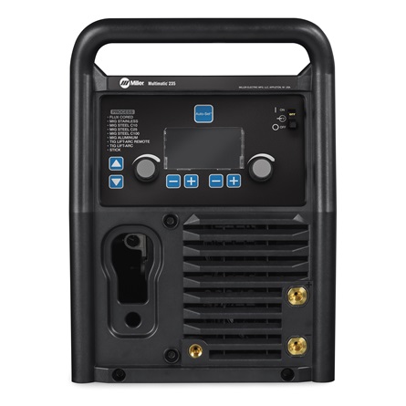 Miller Multimatic® 235 multi-process welder interface