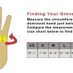 Tillman TrueFit Goatskin/Kevlar/TPR Padding Work Gloves Sizing Chart 1499