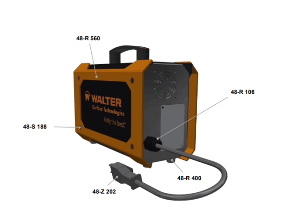 Walter Surfox Mini Surface Cleaner for MIG, TIG & spot welds
