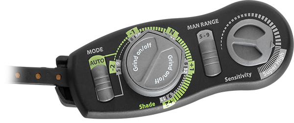 Optrel e684 welding helmet remote for manual adjustments