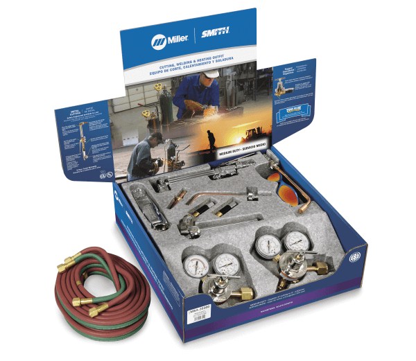 Top quality Miller Toughcut propane outfit w/acc, CGA510 complete beginner welding set
