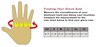 Size guide for Tillman Cowhide Work Gloves 1511L