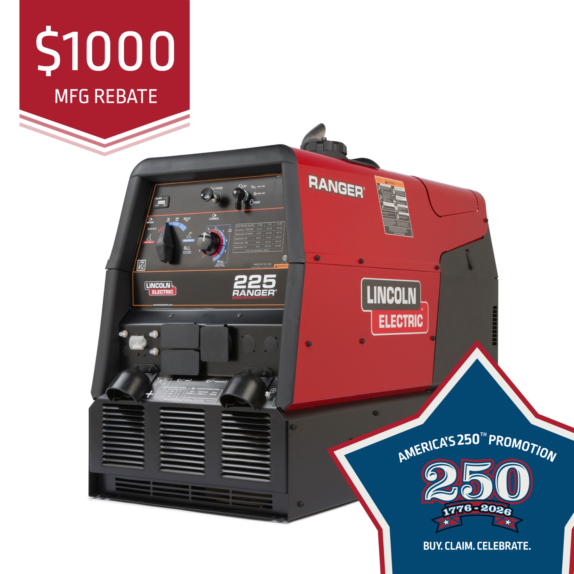 machine with lincoln 250 promo