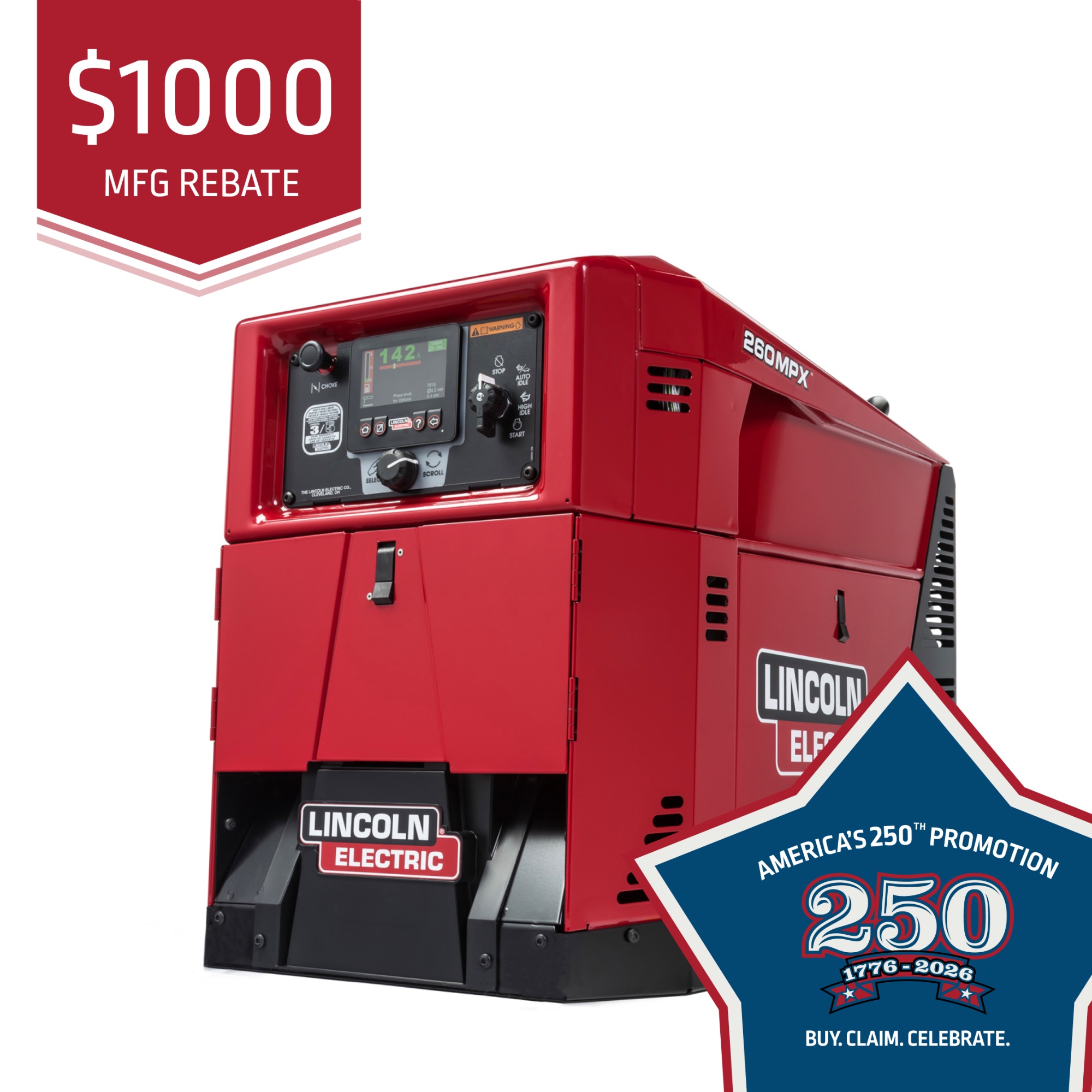 machine with lincoln 250 promo