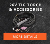 26V TIG Torch & Accessories for Fabricator 211i #W4014603 specially designed TIG torch for the Fabricator 211i and 252i 26V TIG Torch & Accessories for Fabricator 211i #W4014603