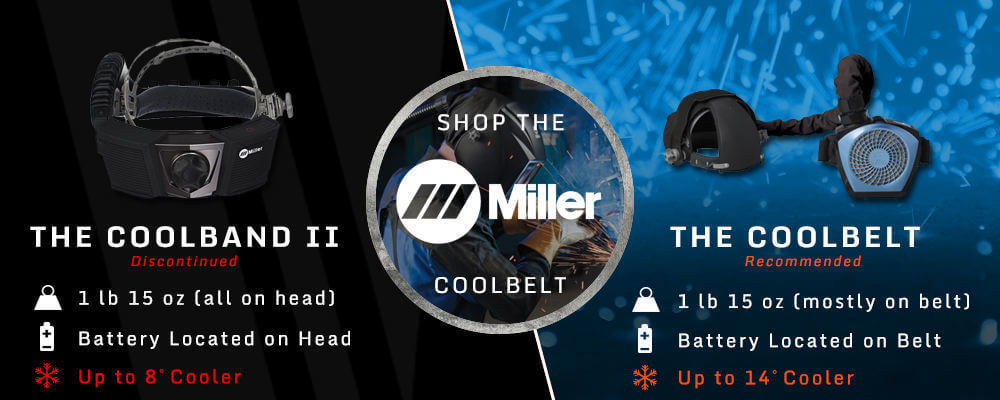 Miller Coolbelt welding helmet cooling fan