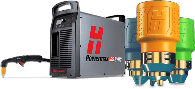 Hypertherm Powermax SYNC Series plasma cutters, torches & consumable cartridges
