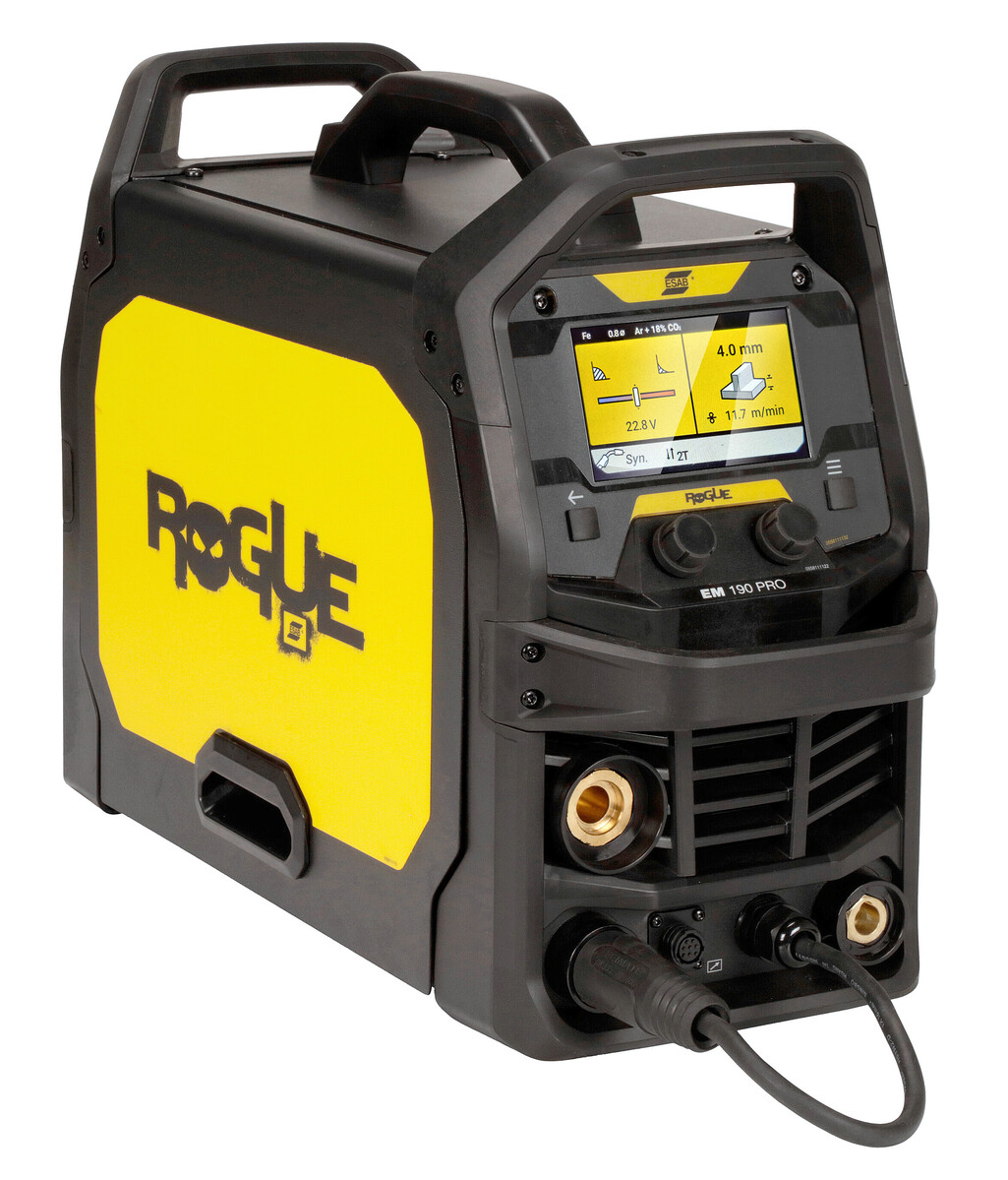 ESAB Rogue EM 190 PRO Portable MIG/MAG 230 V welding package